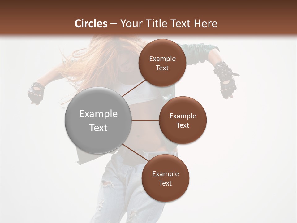 Female Funky Color PowerPoint Template