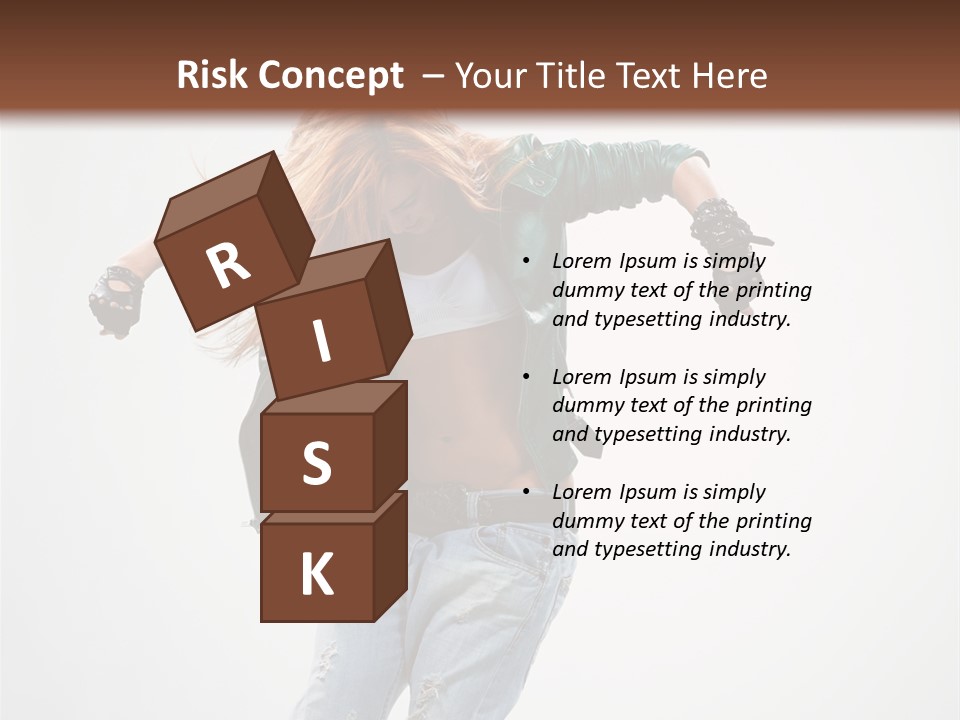 Female Funky Color PowerPoint Template