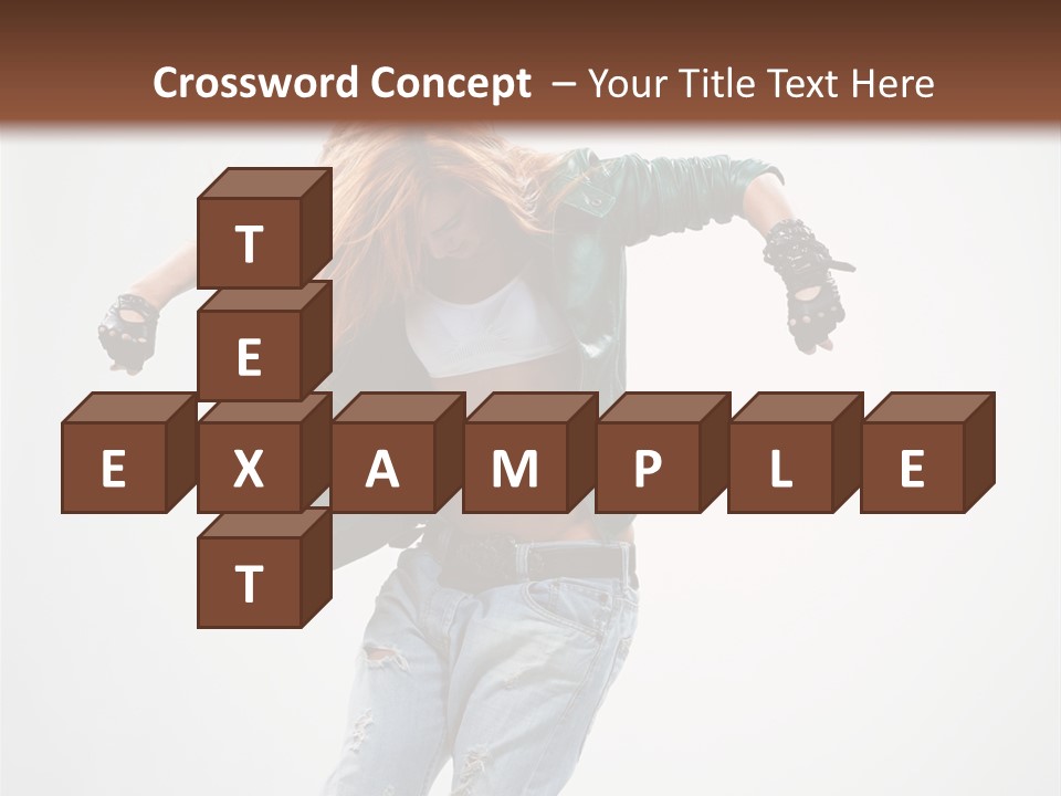 Female Funky Color PowerPoint Template