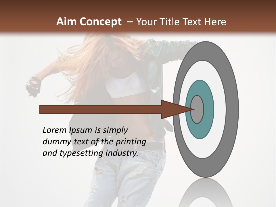 Female Funky Color PowerPoint Template