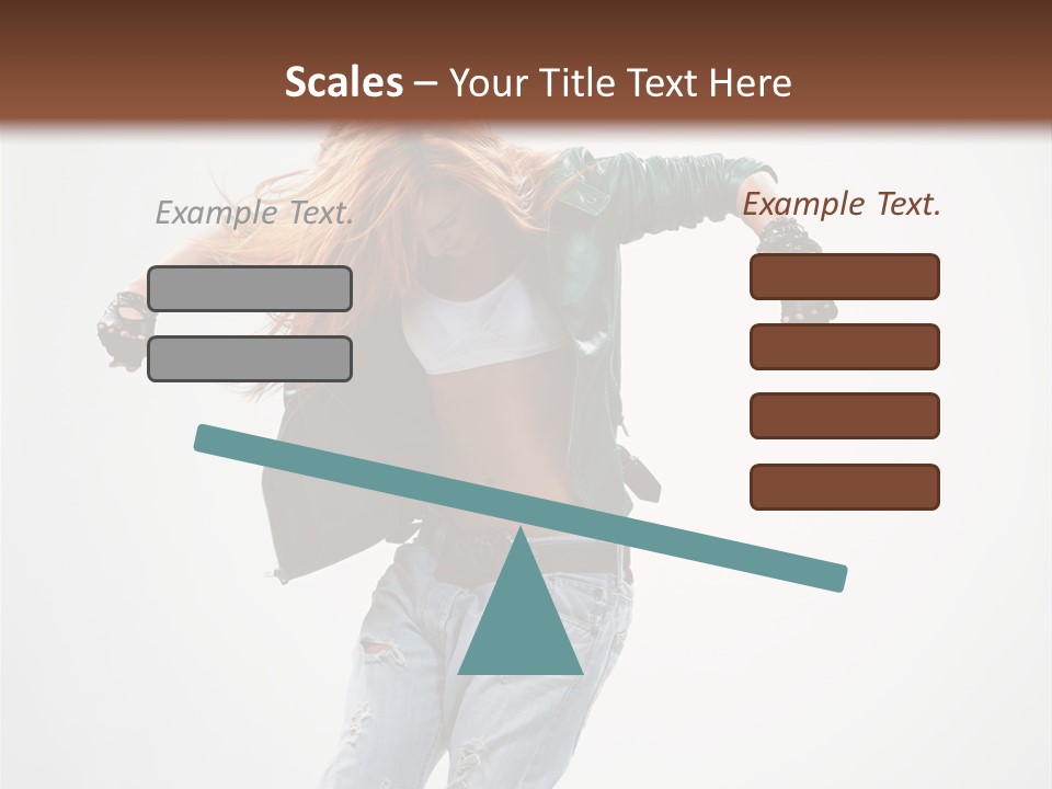 Female Funky Color PowerPoint Template
