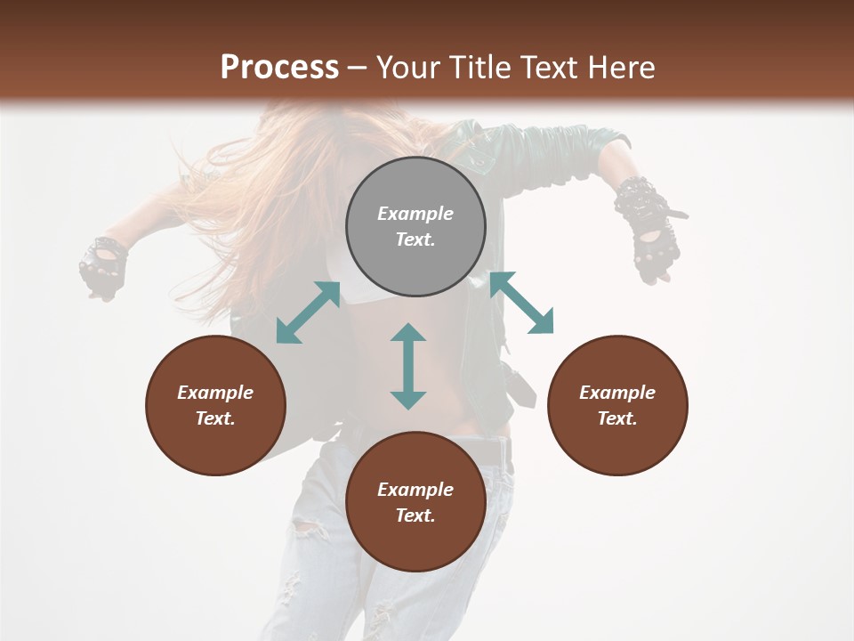 Female Funky Color PowerPoint Template