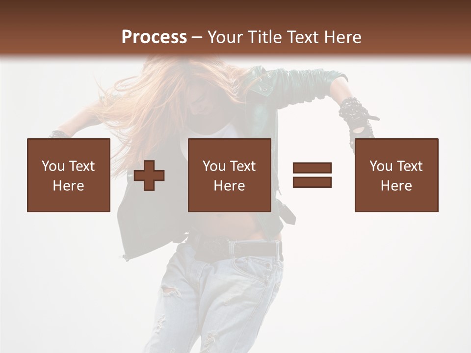 Female Funky Color PowerPoint Template
