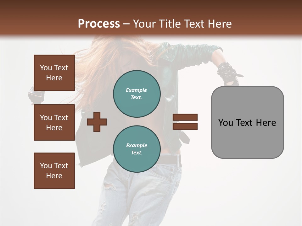 Female Funky Color PowerPoint Template