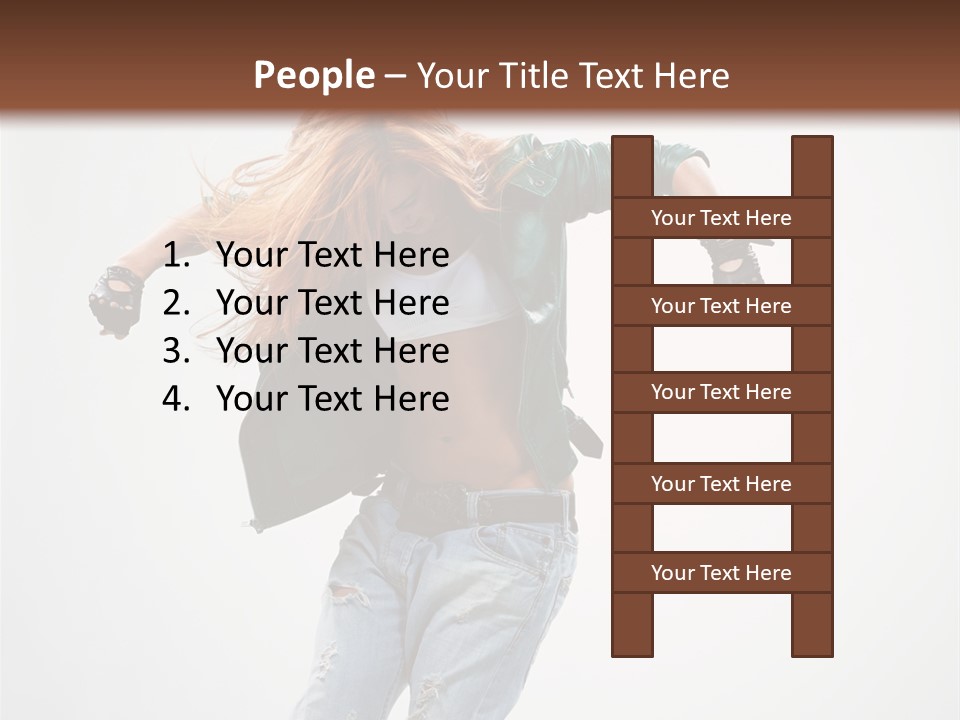 Female Funky Color PowerPoint Template
