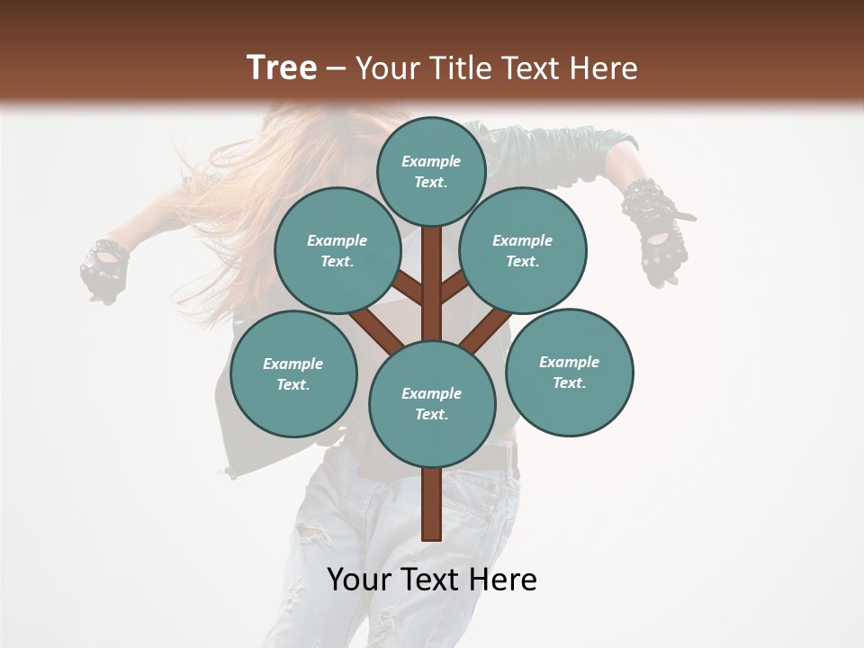 Female Funky Color PowerPoint Template