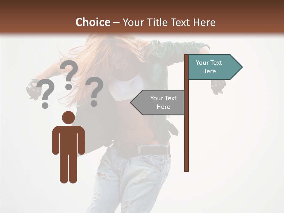 Female Funky Color PowerPoint Template