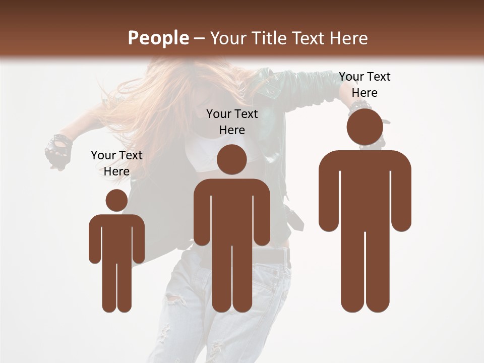 Female Funky Color PowerPoint Template