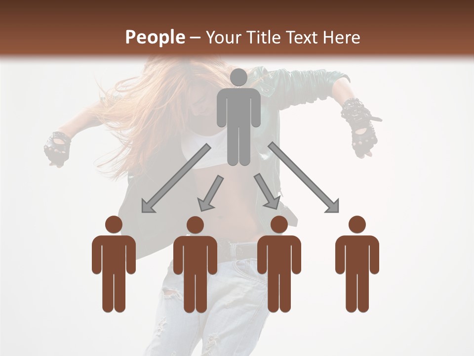 Female Funky Color PowerPoint Template