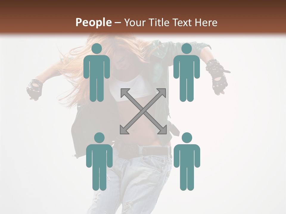 Female Funky Color PowerPoint Template