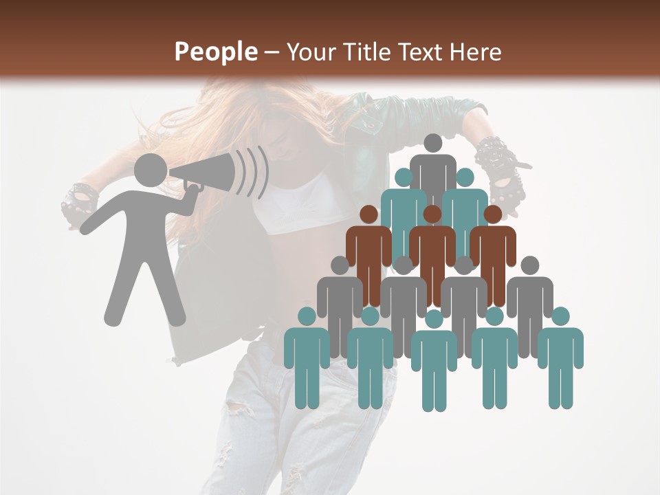 Female Funky Color PowerPoint Template