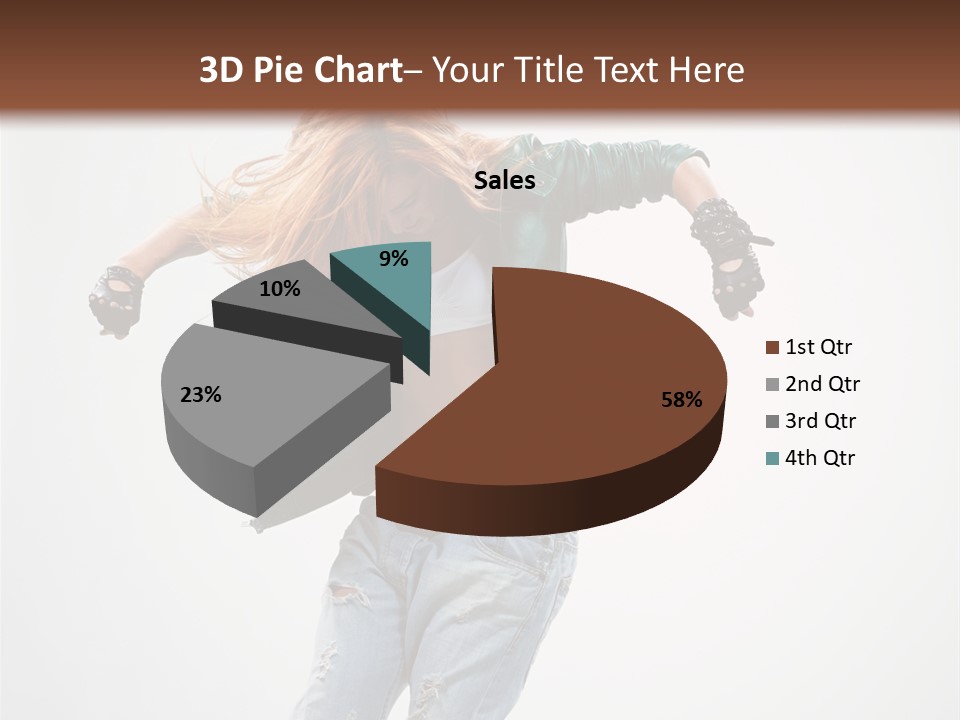 Female Funky Color PowerPoint Template