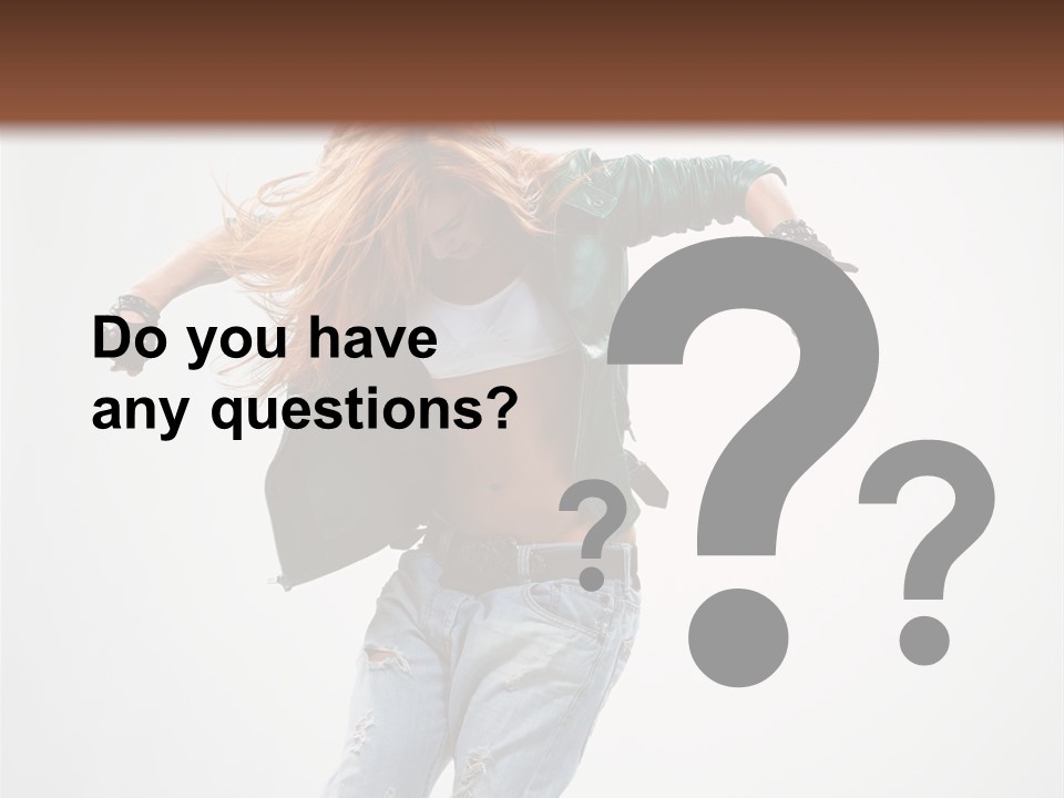 Female Funky Color PowerPoint Template