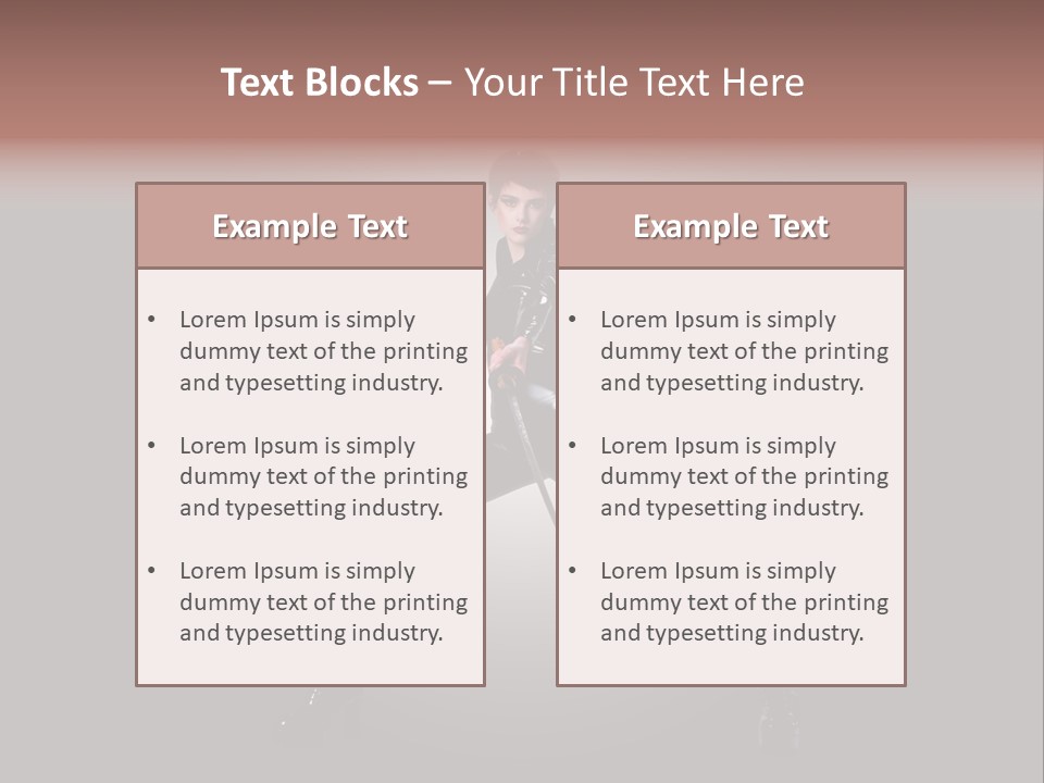 People Ninja Bodysuit PowerPoint Template