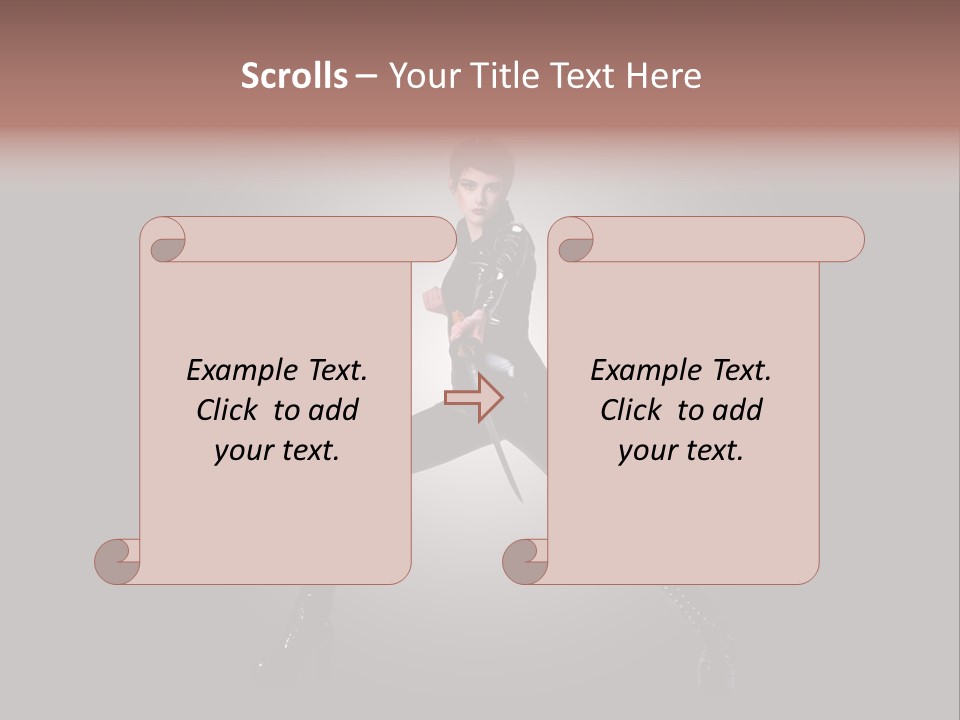 People Ninja Bodysuit PowerPoint Template