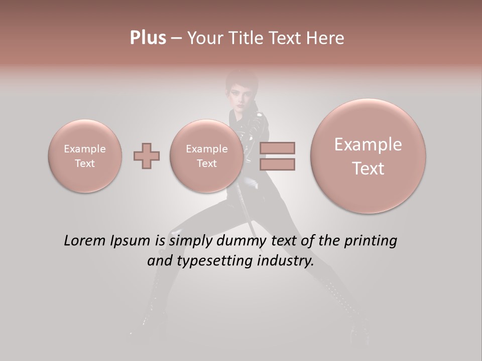 People Ninja Bodysuit PowerPoint Template