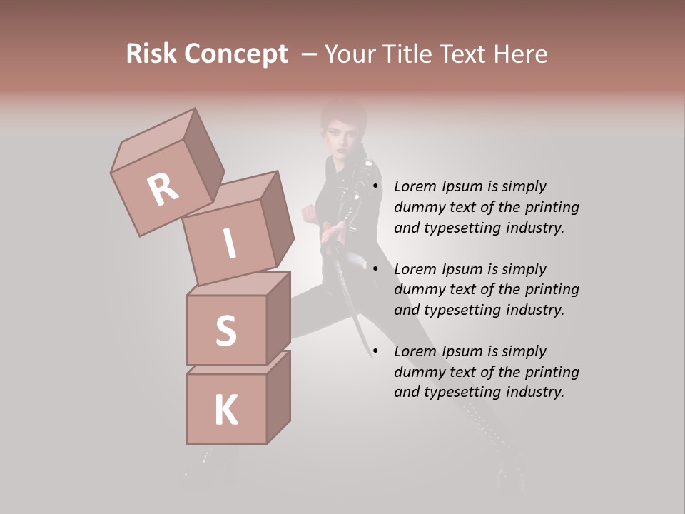 People Ninja Bodysuit PowerPoint Template