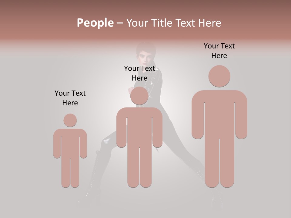 People Ninja Bodysuit PowerPoint Template