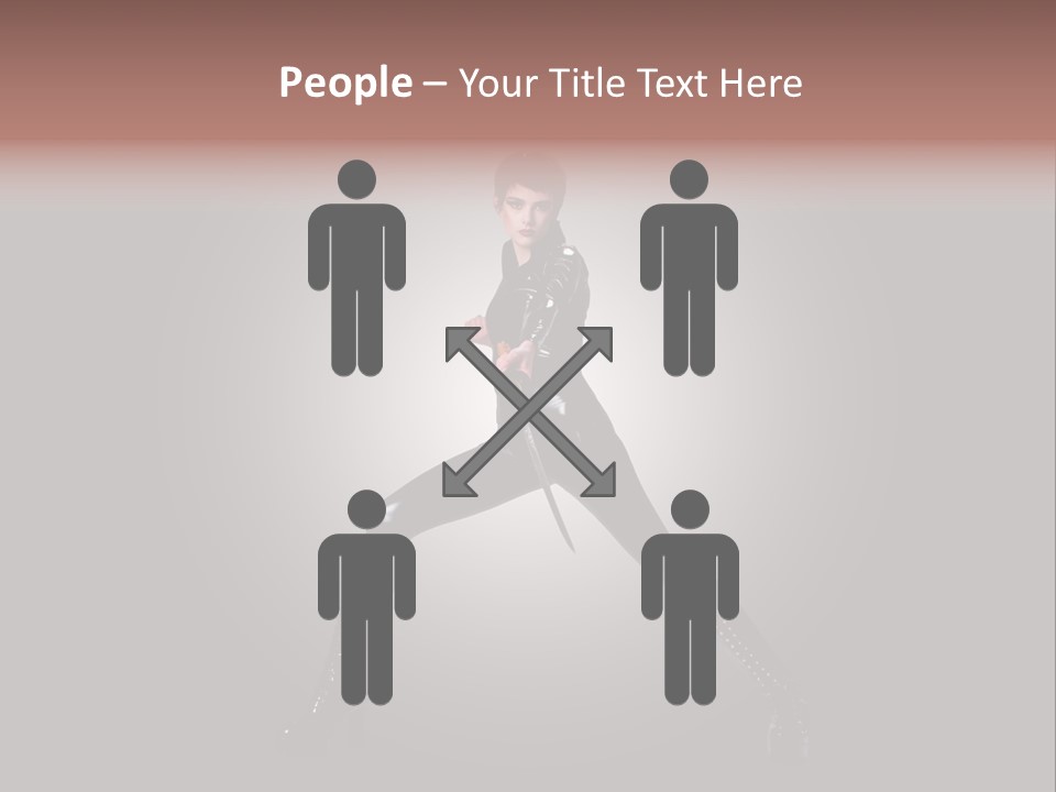 People Ninja Bodysuit PowerPoint Template