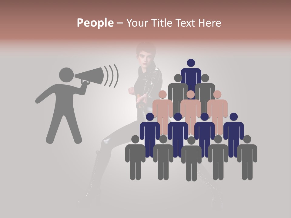 People Ninja Bodysuit PowerPoint Template