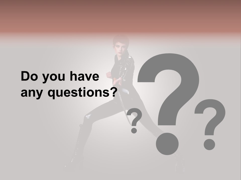 People Ninja Bodysuit PowerPoint Template