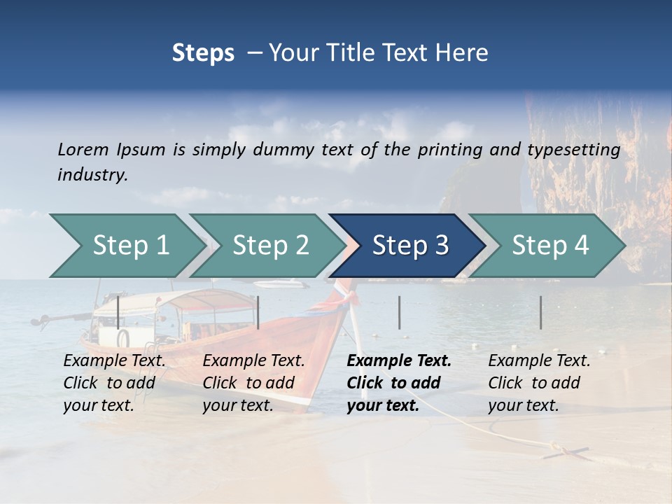Thailand Coastline Vacations PowerPoint Template