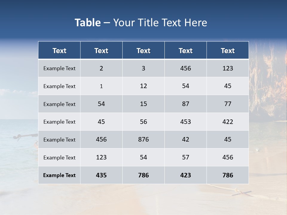 Thailand Coastline Vacations PowerPoint Template