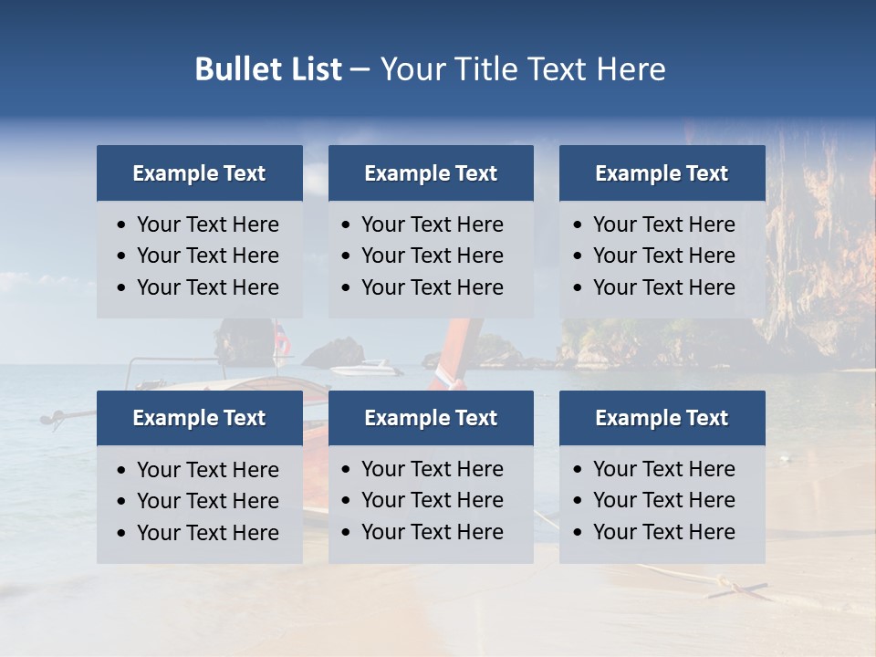 Thailand Coastline Vacations PowerPoint Template