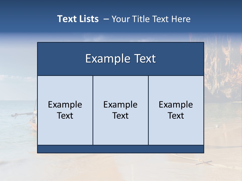 Thailand Coastline Vacations PowerPoint Template
