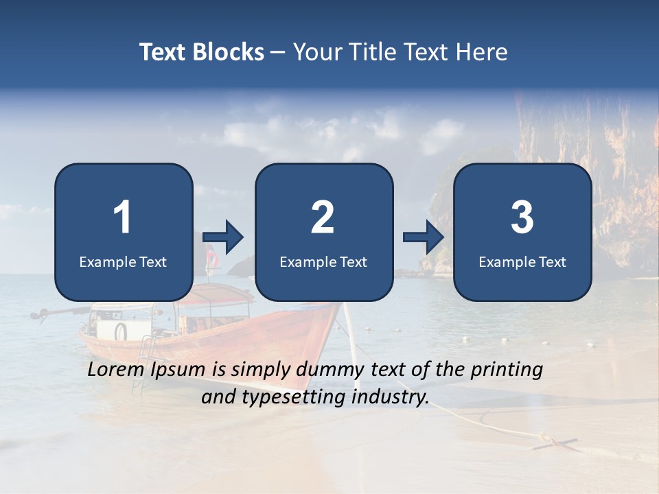 Thailand Coastline Vacations PowerPoint Template