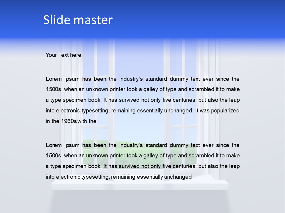 Sky Home Open PowerPoint Template
