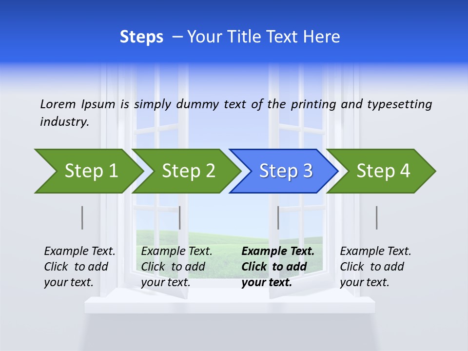 Sky Home Open PowerPoint Template