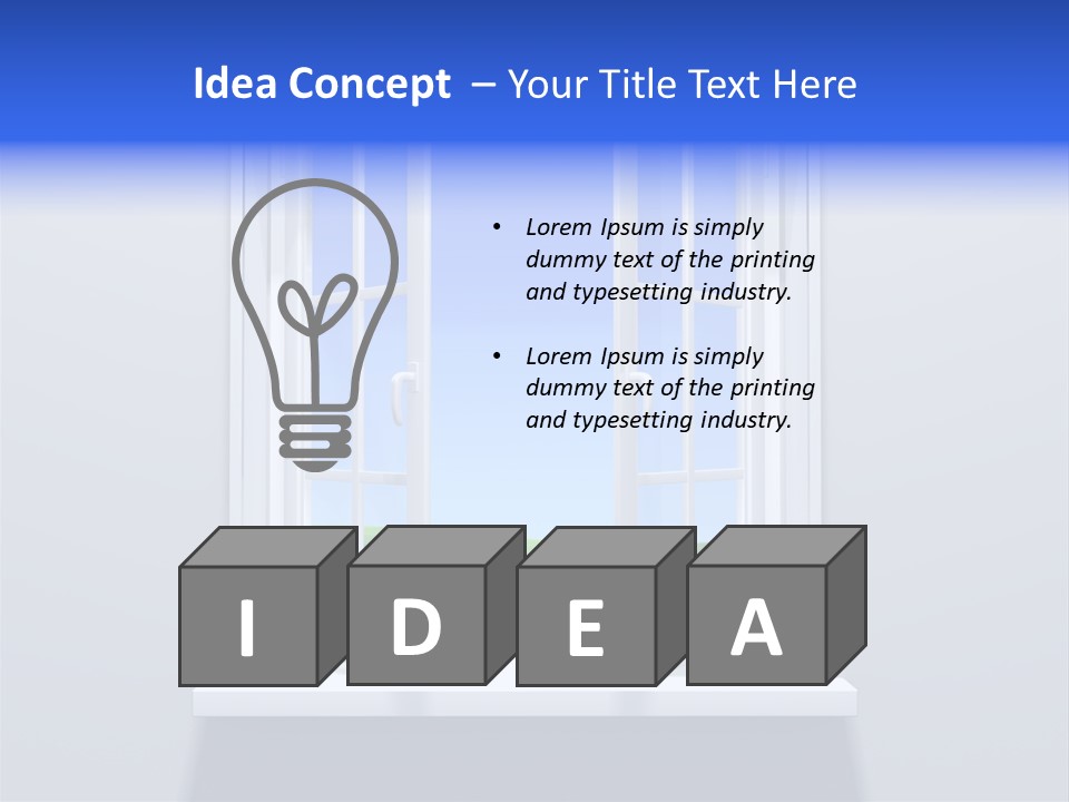 Sky Home Open PowerPoint Template