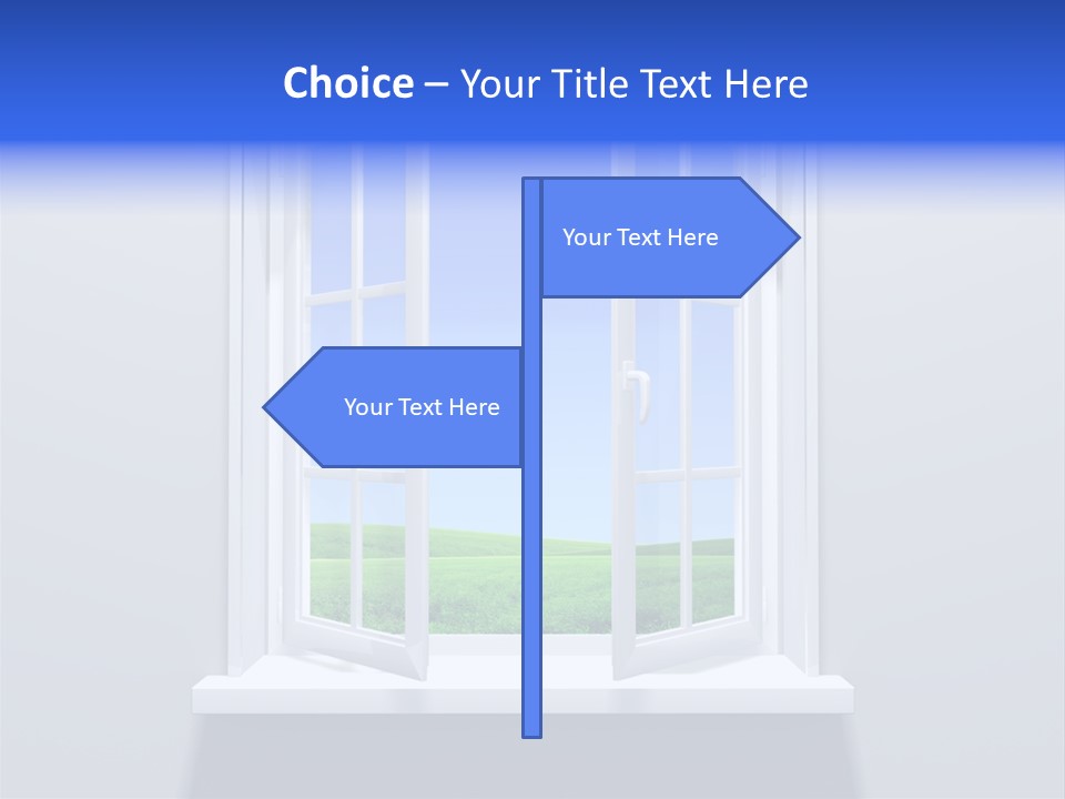 Sky Home Open PowerPoint Template