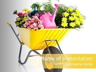 Green Blossom Spring PowerPoint Template