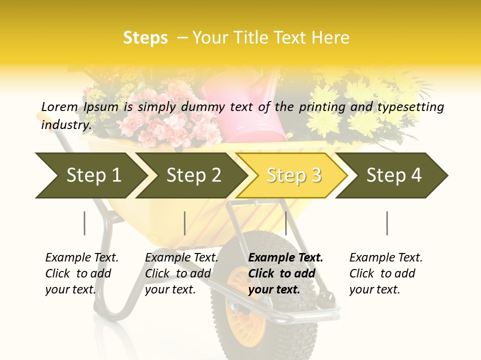 Green Blossom Spring PowerPoint Template