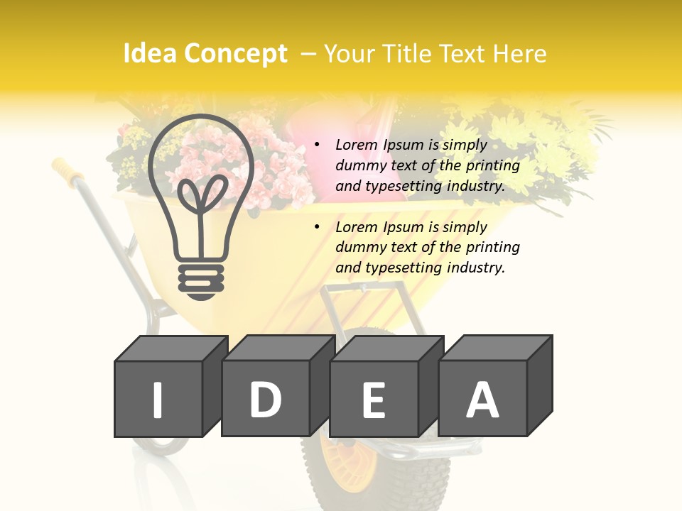 Green Blossom Spring PowerPoint Template