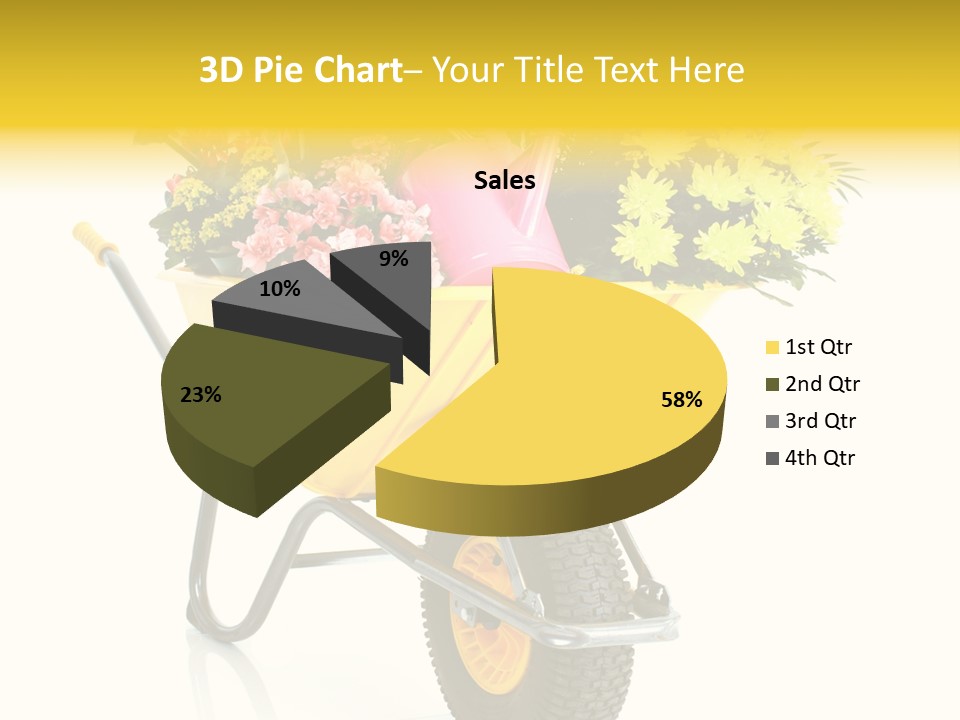Green Blossom Spring PowerPoint Template