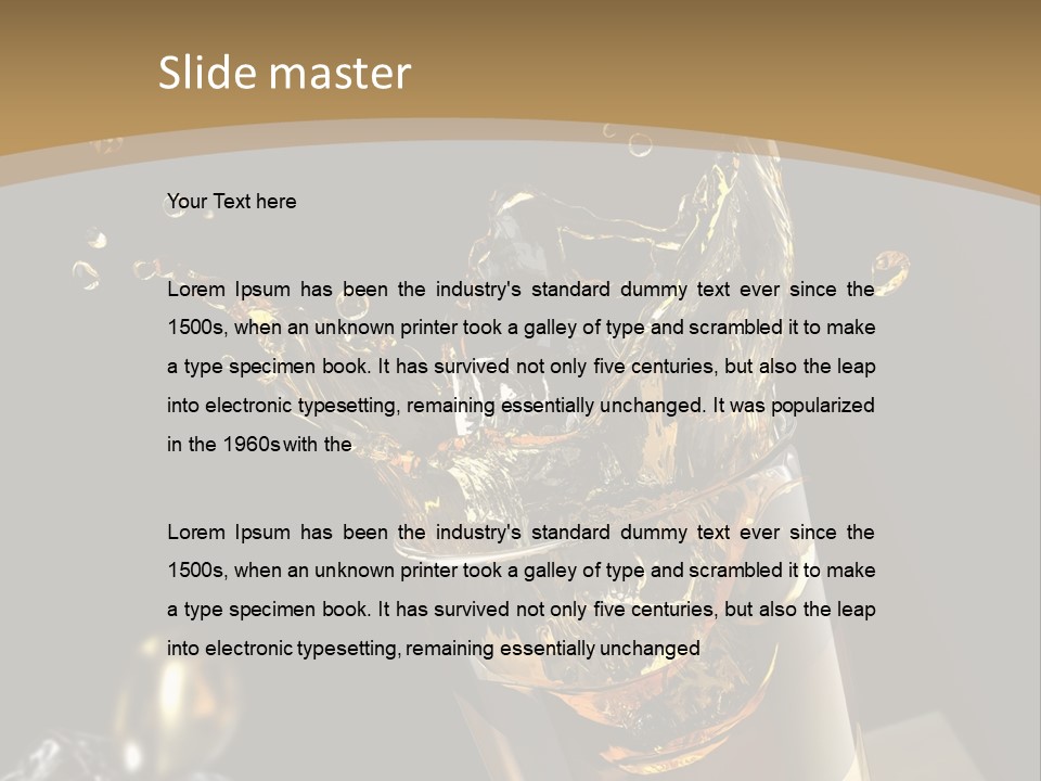 Ice Cube Splash PowerPoint Template