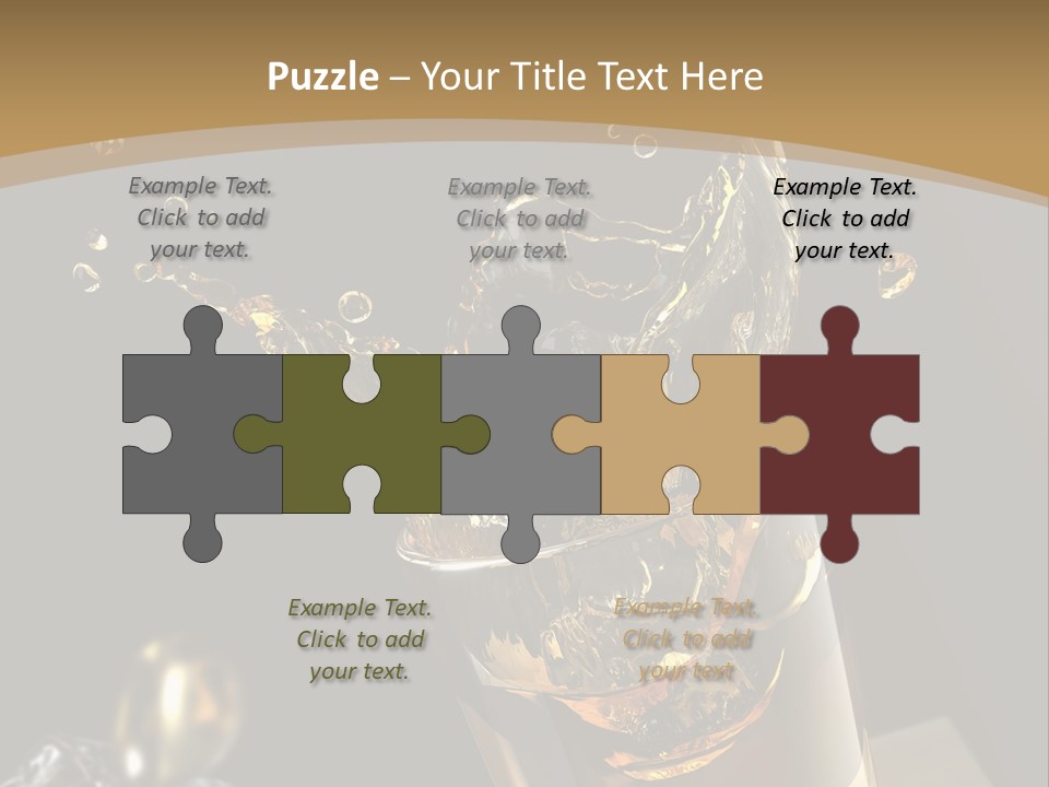 Ice Cube Splash PowerPoint Template