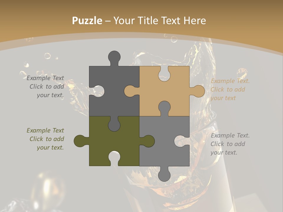 Ice Cube Splash PowerPoint Template