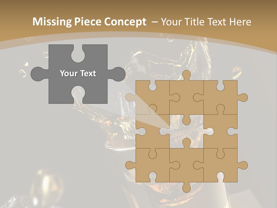 Ice Cube Splash PowerPoint Template