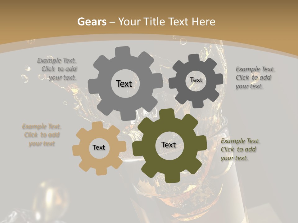 Ice Cube Splash PowerPoint Template