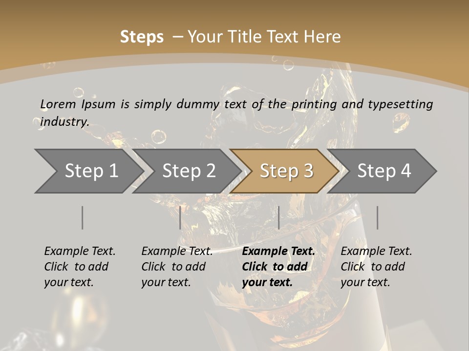 Ice Cube Splash PowerPoint Template