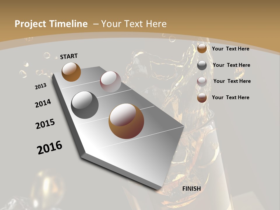 Ice Cube Splash PowerPoint Template