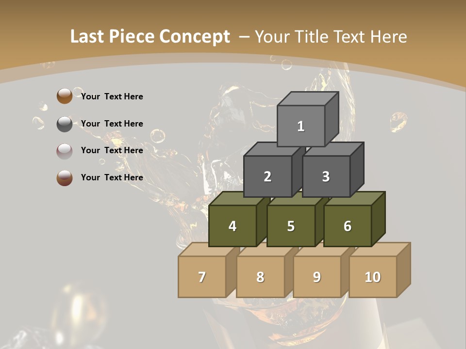 Ice Cube Splash PowerPoint Template