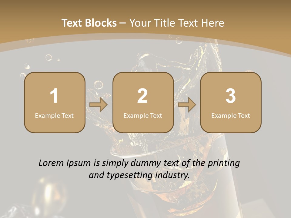 Ice Cube Splash PowerPoint Template