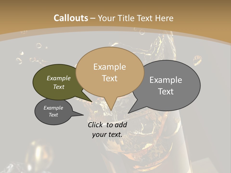 Ice Cube Splash PowerPoint Template