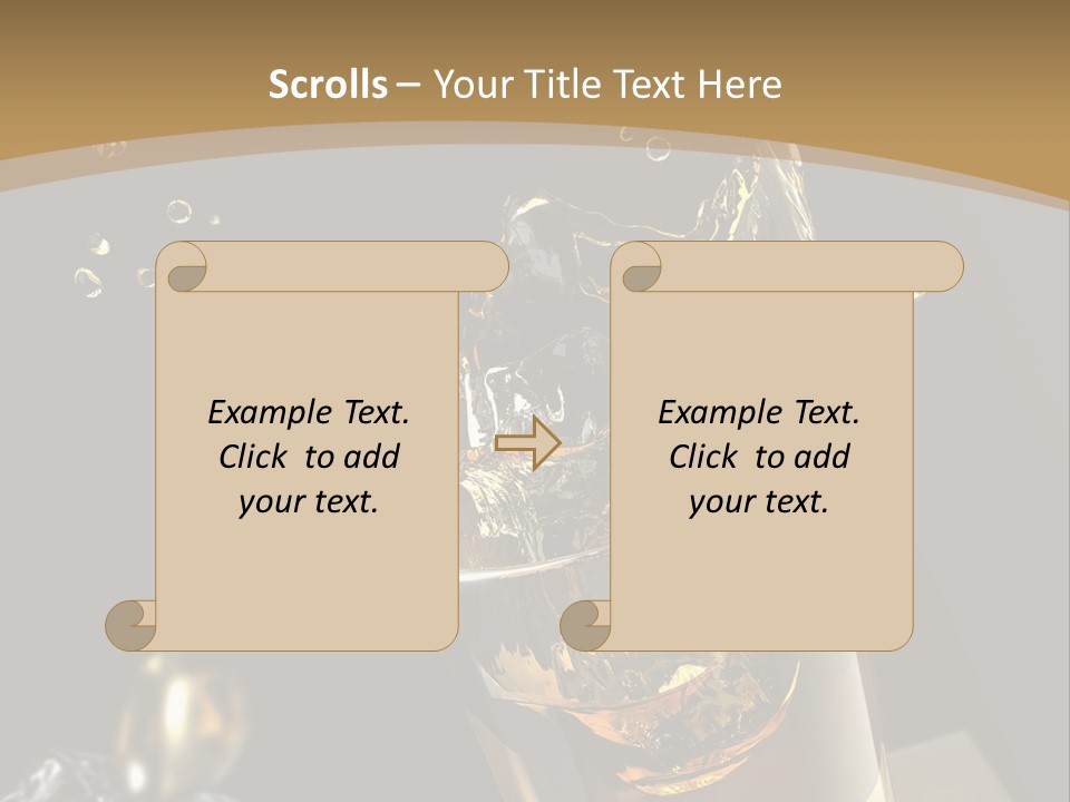 Ice Cube Splash PowerPoint Template