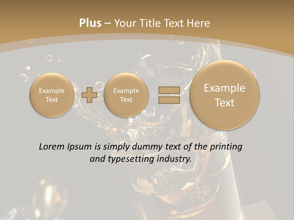Ice Cube Splash PowerPoint Template